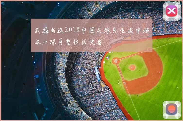 武磊当选2018中国足球先生成中超本土球员首位获奖者